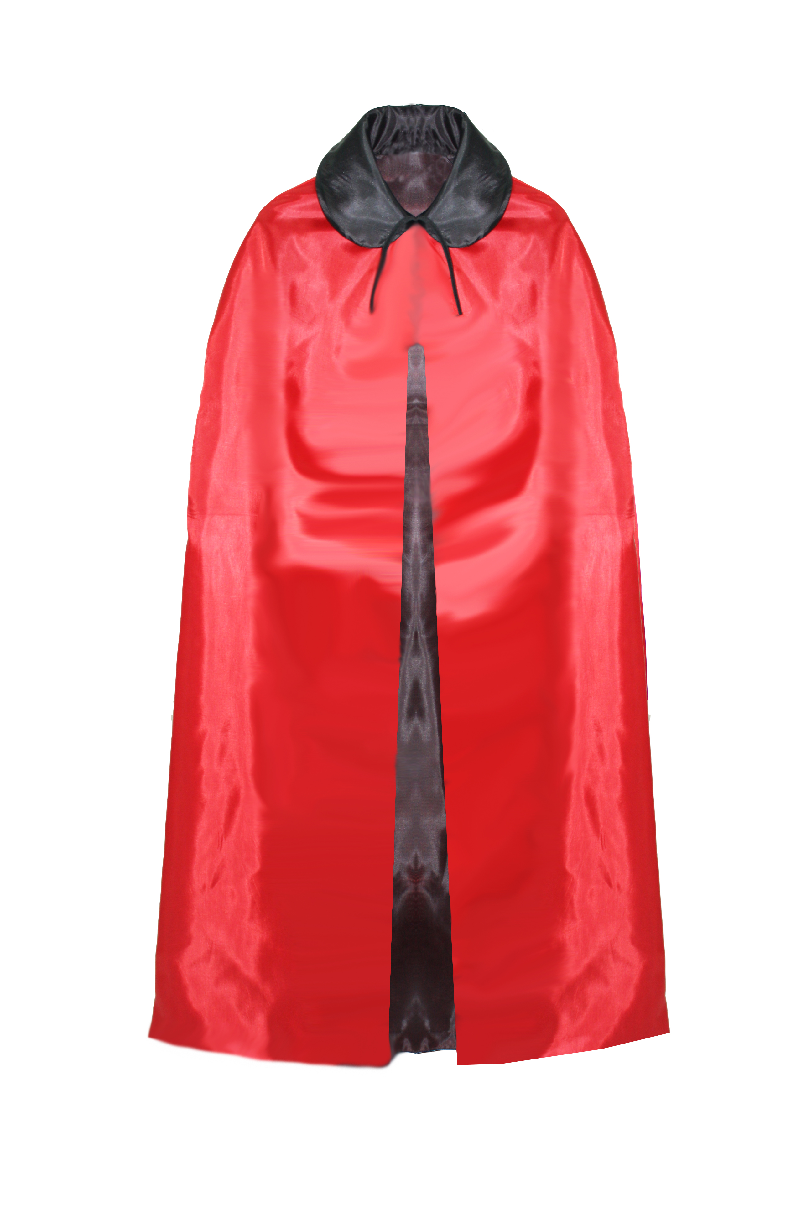 MANTELLO REVERSIBILE NERO-ROSSO ADULTO